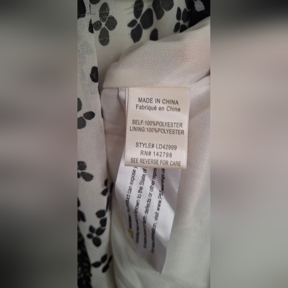 Loveriche dress patch print long sleeve dress size Medium lighweight boho casual - Picture 4 of 5